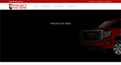 Desktop Screenshot of polecatsautosales.com